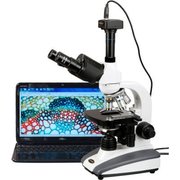 United Scope Llc. AmScope T360B-P 40X-2000X Biological Compound LED Microscope with 0.3MP Digital Camera T360B-P